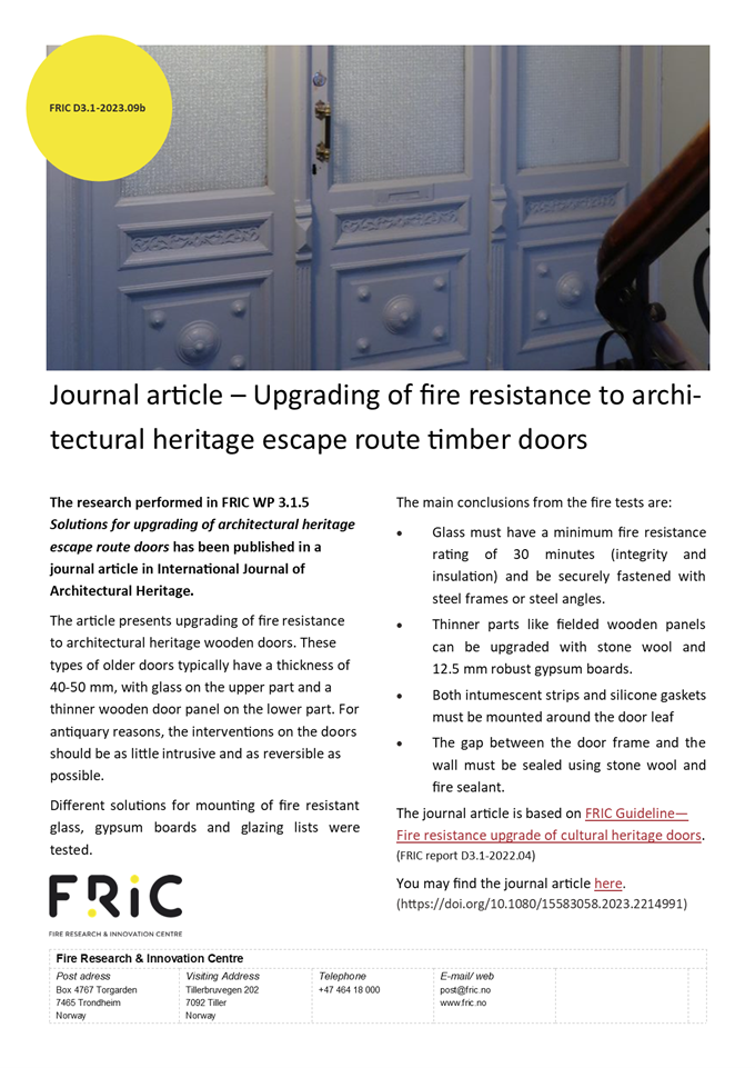 d3.1-2023.09b-journal-article-fire-resistance-upgrade-of-cultural-heritage-doors_one-pager